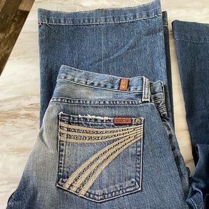 3 pairs of “7” seven jeans